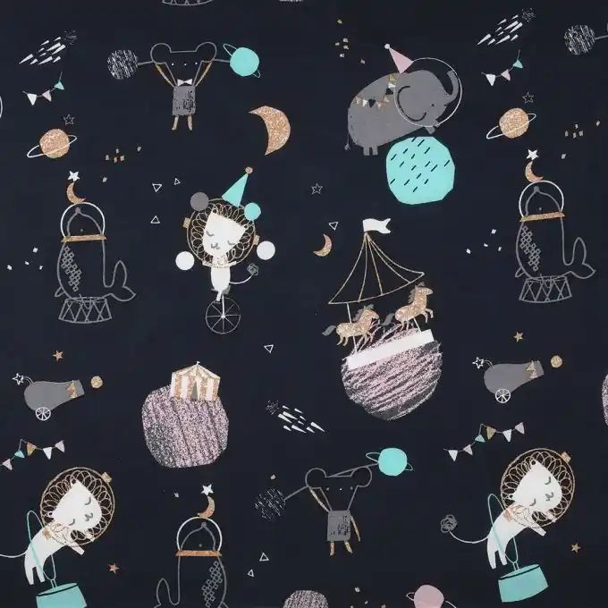 Lakenstoff Kosmos & Zirkus Nur Für Kurze Zeit