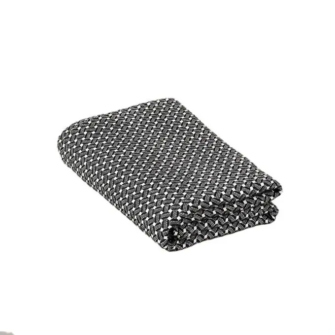 Begrenztes Angebot Tagesdecke Jacquard schwarz ecru