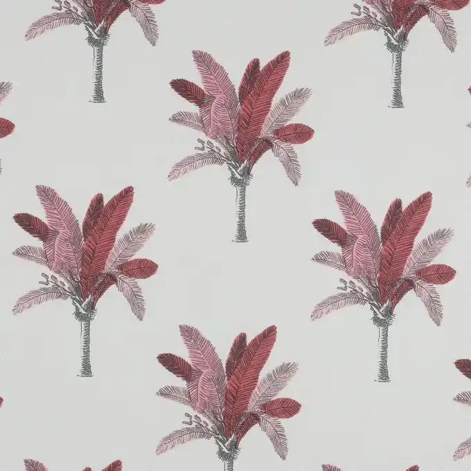 Dicker Baumwollstoff Palmen rosa Limited Edition