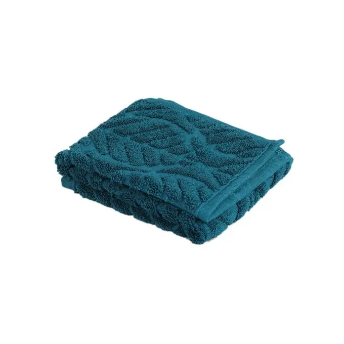 Neue Ware Gasthandtuch Blätter petrolblau