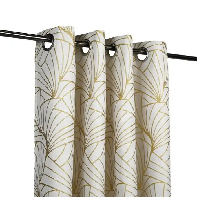 Zertifiziert Jacquard Vorhang Iris gelb