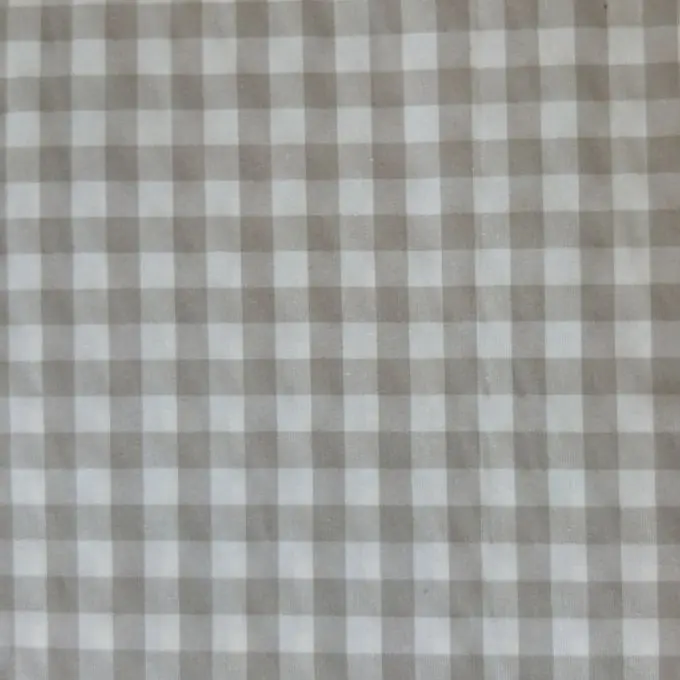 Karierter Dekostoff Beige Sichere Zahlung