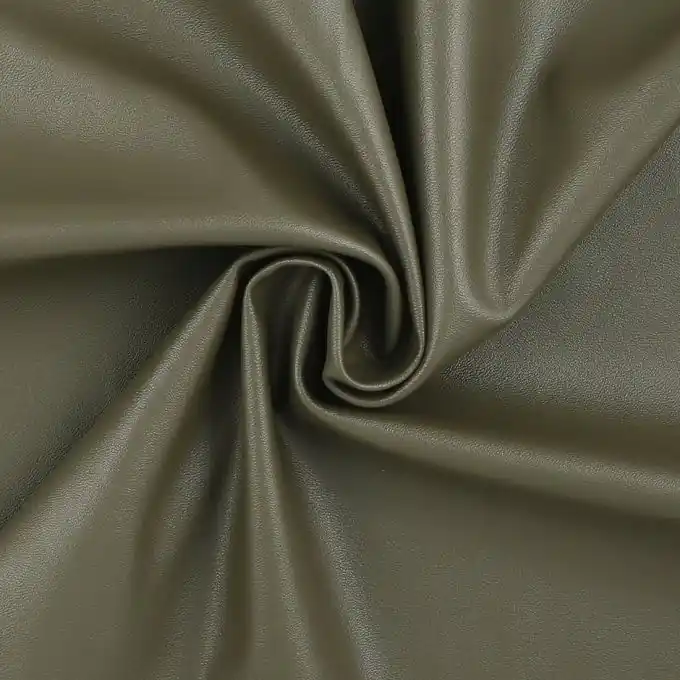 Kracherpreis Kaki unifarbenes Kunstleder