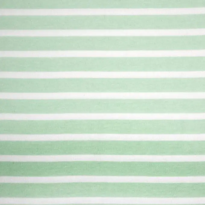 Heute Kaufen Strickstoff Jersey Streifen grün