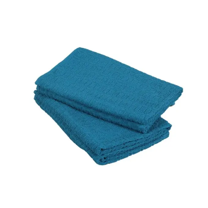 Sonderaktion 2er Set Duschtücher Ianka 70 x 130 petrolblau