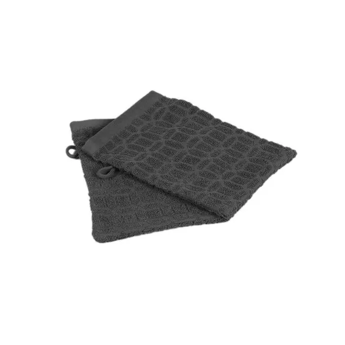 2er Set Waschlappen Ianka anthrazit 15×21 Direktkauf