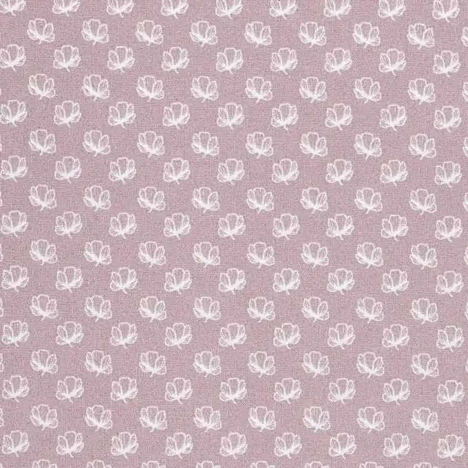 Baumwollstoff Violett geblümt Jetzt Kaufen