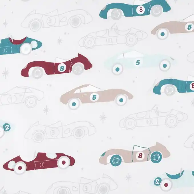Baumwollstoff mit Rennwagen Sofort Bestellen