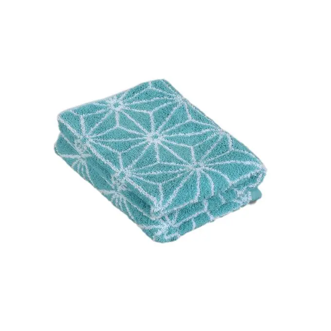 Nur Heute Handtuch Sterne grau 50×100 türkisblau