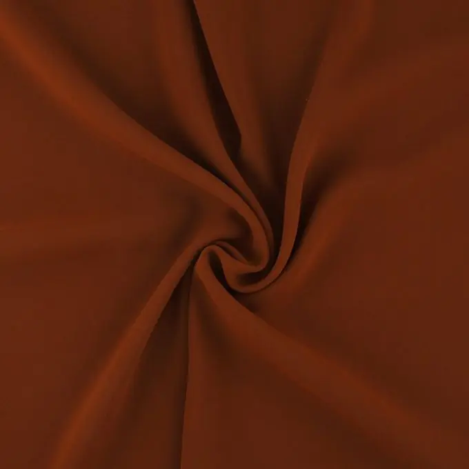 Gleich Bestellen Crêpe-Stoff Ziegelrot