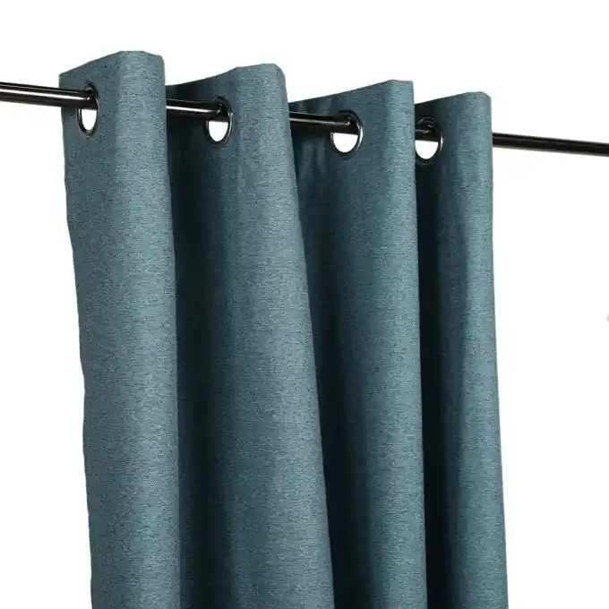 Neu Blickdichter Vorhang Blau 140x260cm Fertig Zum Anhängen