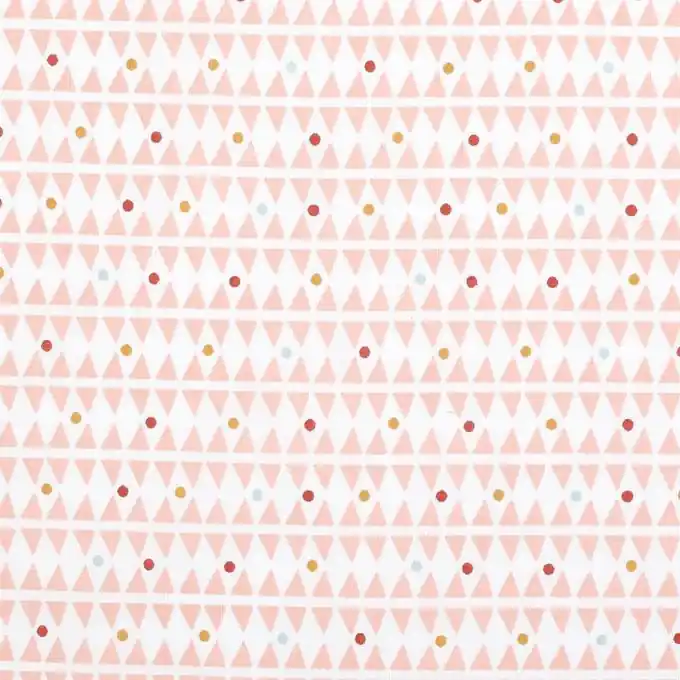 Rosa Baumwollstoff Dreiecke Must-Have