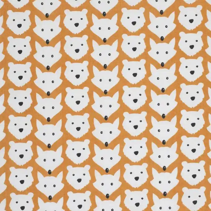 Jetzt Zugreifen BernsteinfarbenerBaumwollstoff mit Tierprint