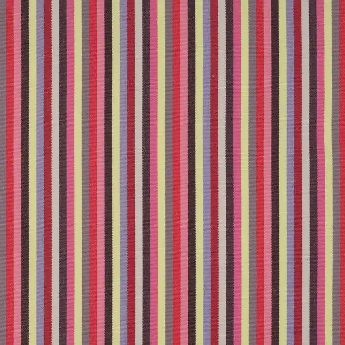 Geld-Zurück-Garantie Streifen Beschichteter Stoff Rot/Rosa 150cm Breite