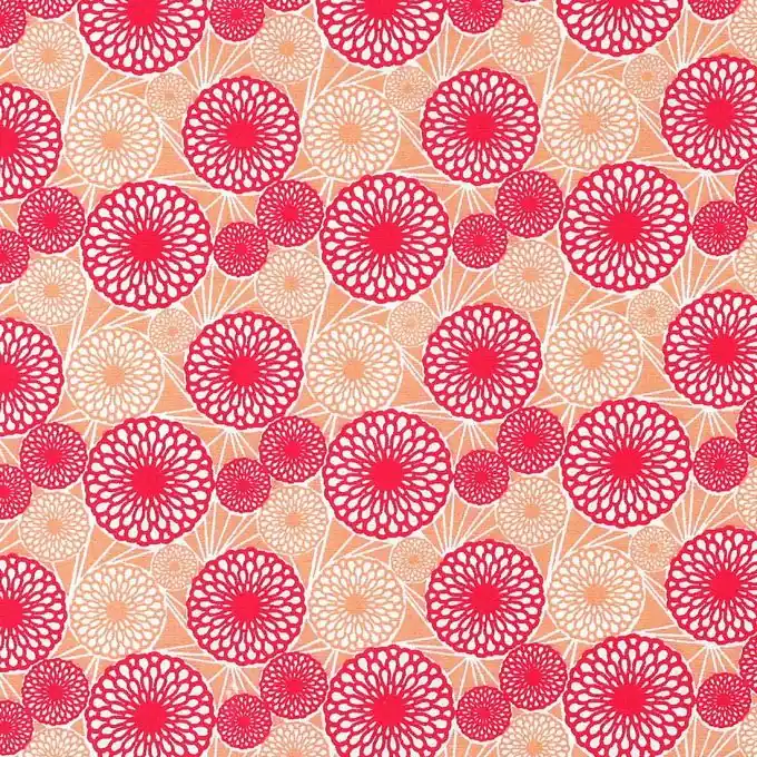 Popeline Pfingstrose rosa Solange Der Vorrat Reicht