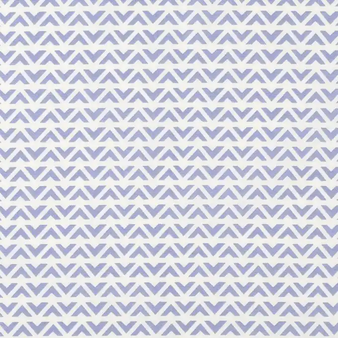 Baumwoll-Popelinestoff mit Buchstabe V in Blau Billig