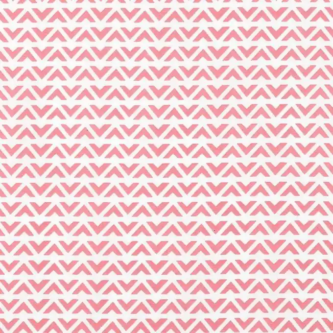 Neue Kollektion Popeline Fischgrätemuster rosa