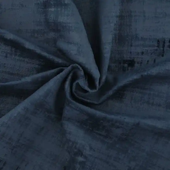 Aktuell Samtstoff Dickens Blau