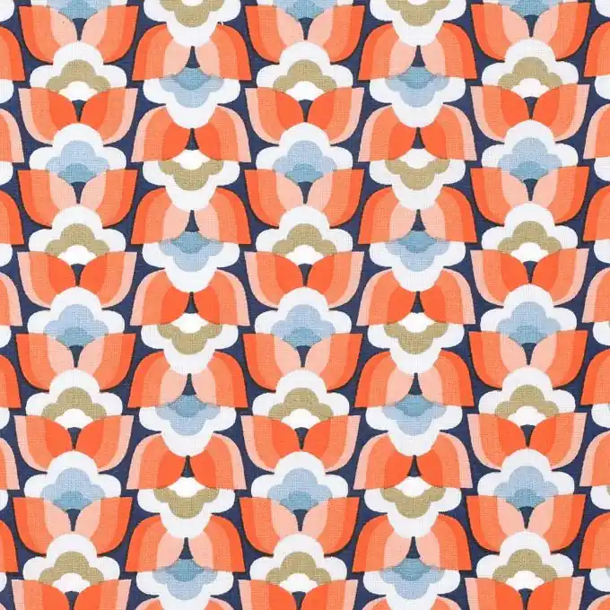 Cretonne donna coquelicot 150cm Gratis Versand