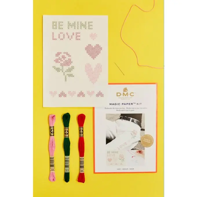 Handgefertigt Stickpackung Kreuzstich DIY „Love“ – 16x25cm