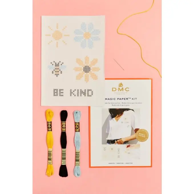 Wochenendangebot DIY-Stickset Kreuzstich Insekten 16x25cm