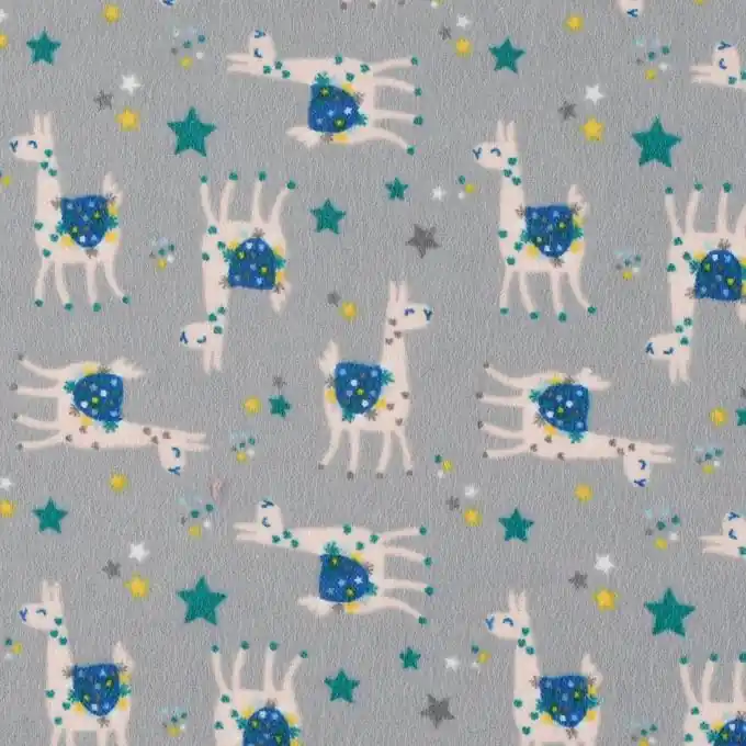 Sichere Zahlung Grauer Lama-Baumwoll-Flanellstoff