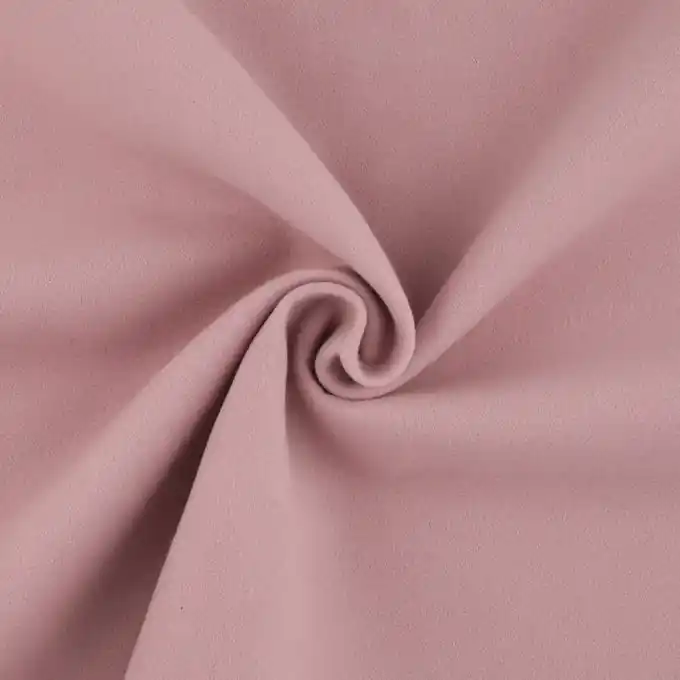 Ab Werk Stoff mit hellrosa Woll-Effekt