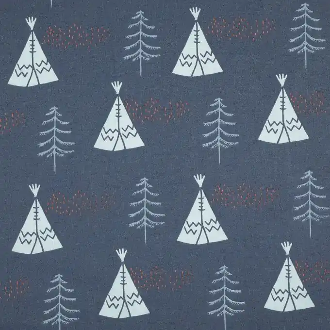 Preiswert Marineblauer Lakenstoff Tipi