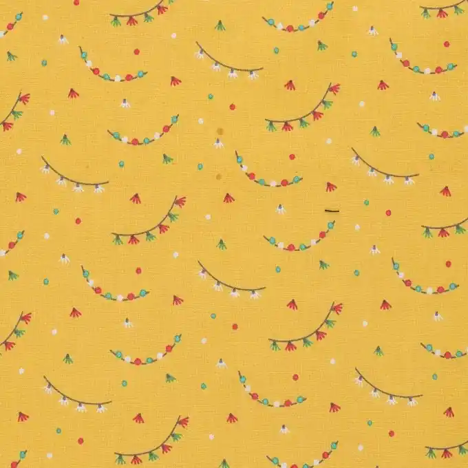 Direkt Vom Hersteller Toile a drap guirlande curry 144cm