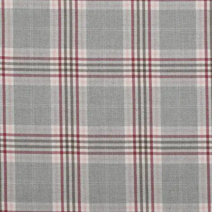 Wochenendangebot Flanell mit Karos in Rosa und Grau