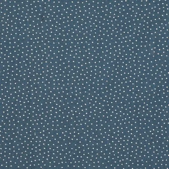 Doppelte Gaze Baumwolle Punkte blau Online Kaufen
