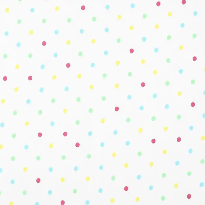 Satin Baumwollstoff Punkte bunt Wochenendangebot