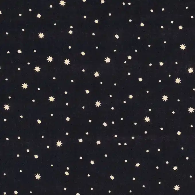 Viskosestoff Sterne dunkelblau Mega-Angebot
