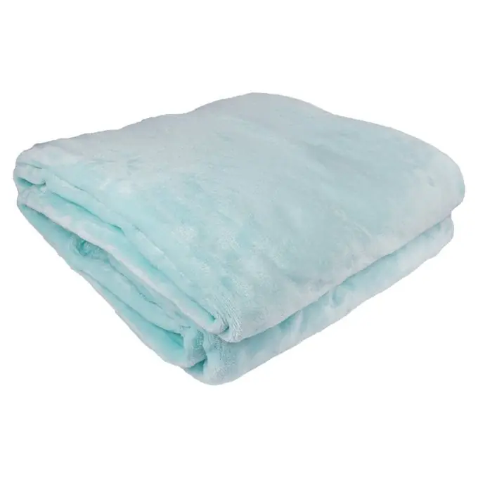 Aktuell Decke, einfarbig Seegrün 180×230 cm