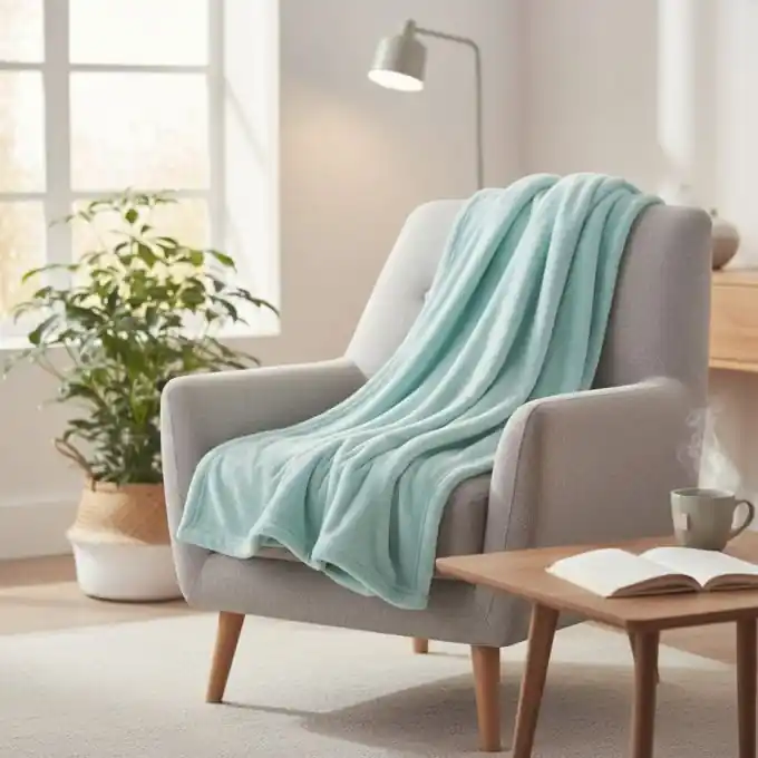 Preiswert Decke Seegrün 125×150 cm