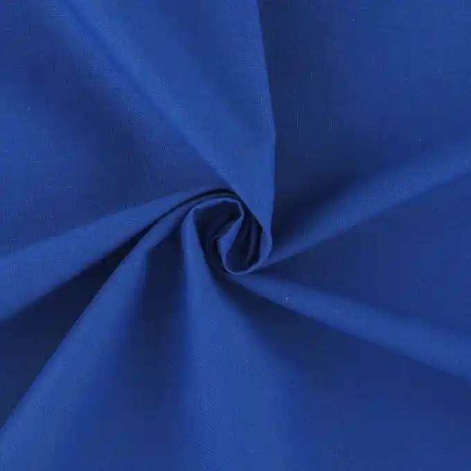Rabatt Einfarbiges blaues Baumwollmischgewebe