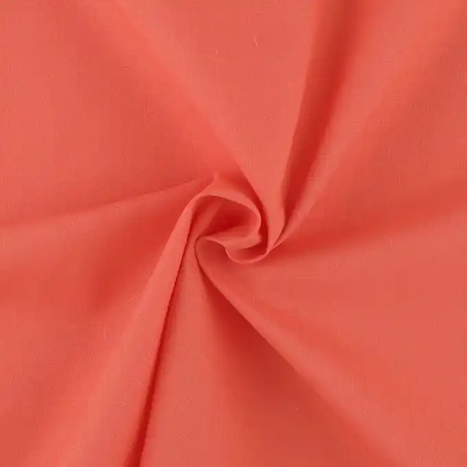 Bestpreis Einfarbiges korallenrotes Baumwollmischgewebe