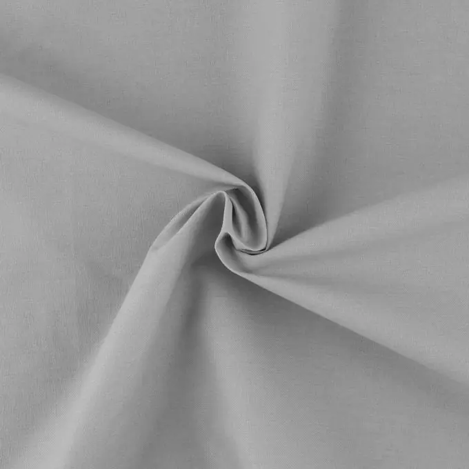 Einfarbiges graues Baumwollmischgewebe Geprüft