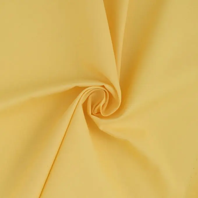 Sonderangebot Einfarbiges gelbes Baumwollmischgewebe