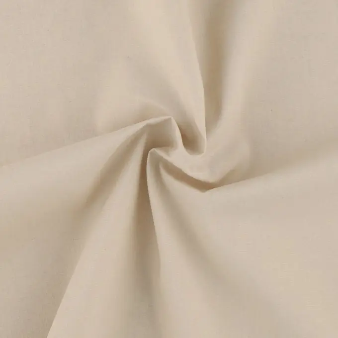 Einfarbiges leinenfarbenes Baumwollmischgewebe Mega-Angebot