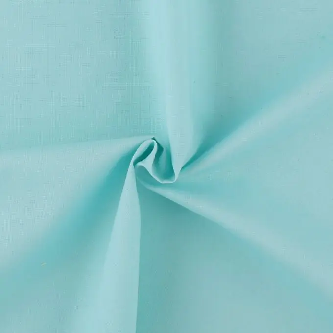 Sofort Bestellen Einfarbiges türkisblaues Baumwollmischgewebe