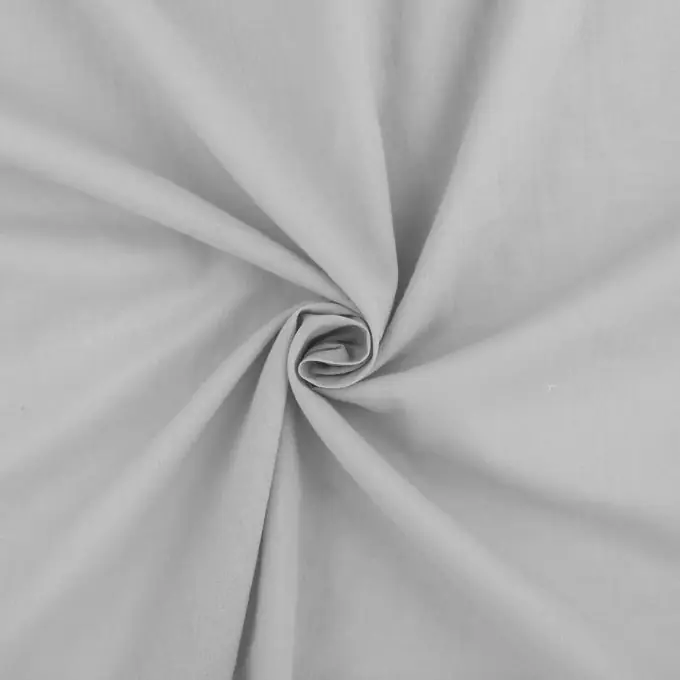 Angebot Hellgrauer einfarbiger Baumwoll-Voile-Stoff