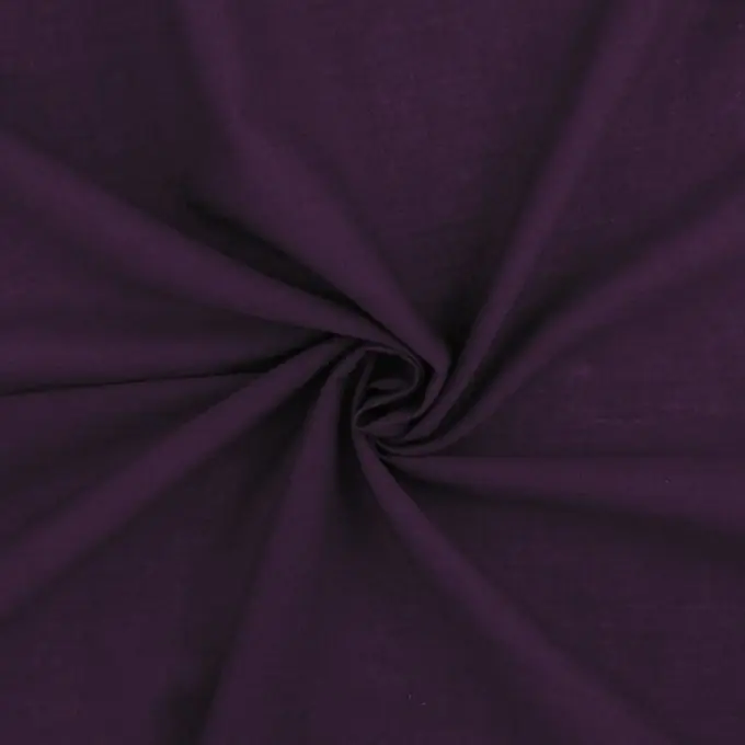 Markenware Voile-Stoff aus Baumwolle in Dunkelviolett