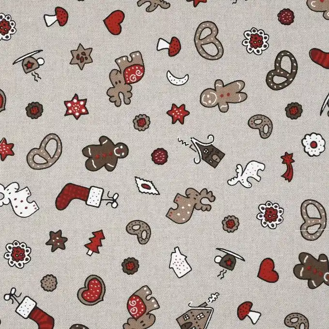 Highlight Weihnachtsdruck Dicker Baumwollstoff 140 cm Breite