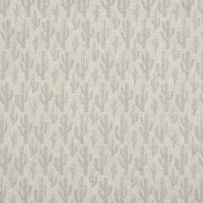 Dicke Baumwolle mit silberfarbenem Kaktusmuster Neu