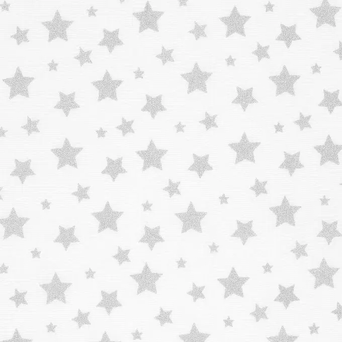 Baumwollstoff silberne Sterne Versand Am Gleichen Tag