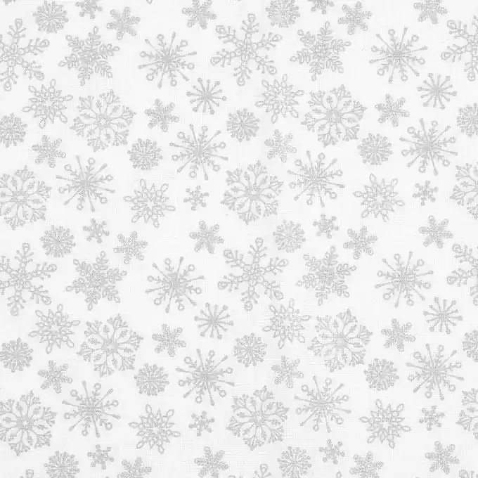 Cretonne flocon argent 140cm Weltweiter Versand