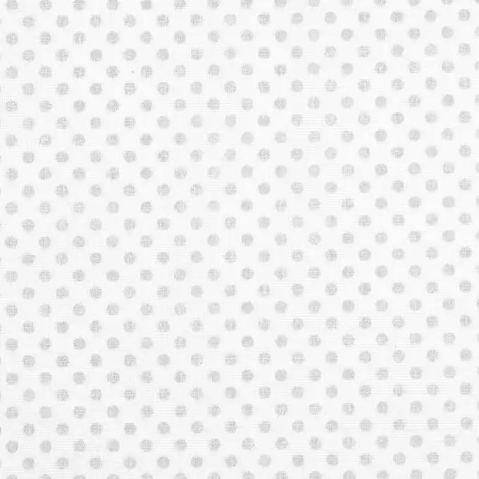 Limited Edition Cretonne pois lurex argent ecru 140cm