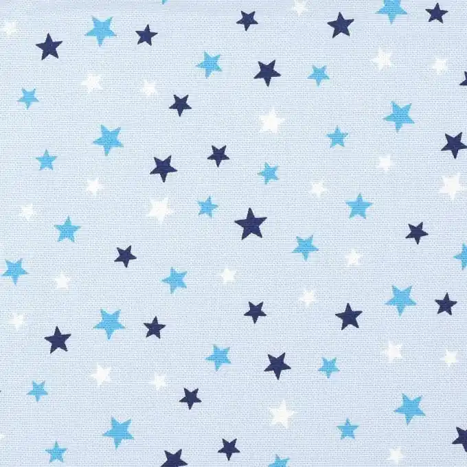 Solange Der Vorrat Reicht Dicker phosphoreszierender Baumwollstoff mit blauen Sternen