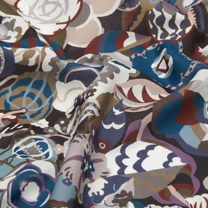 Baumwollstoff Liberty gatsby garden Blau Beliebt